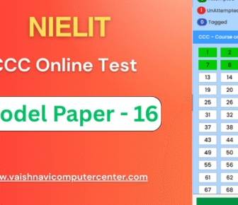 CCC Online Test Model Paper 16