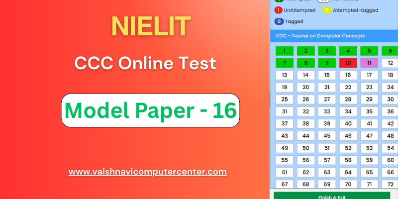 CCC Online Test Model Paper 16